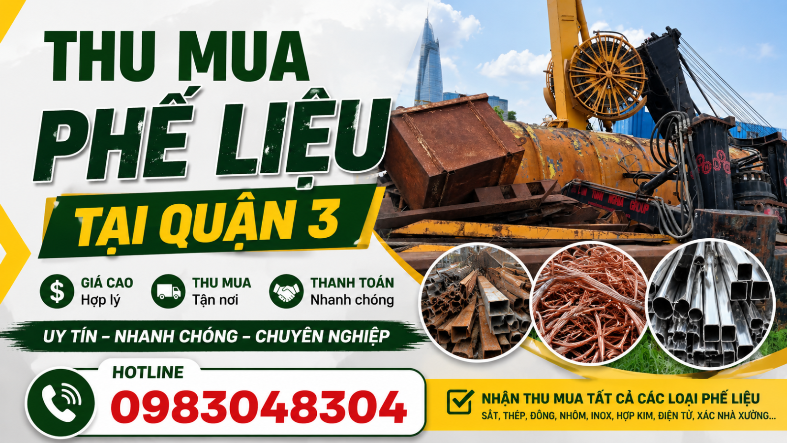 thu mua phế liệu quận 3